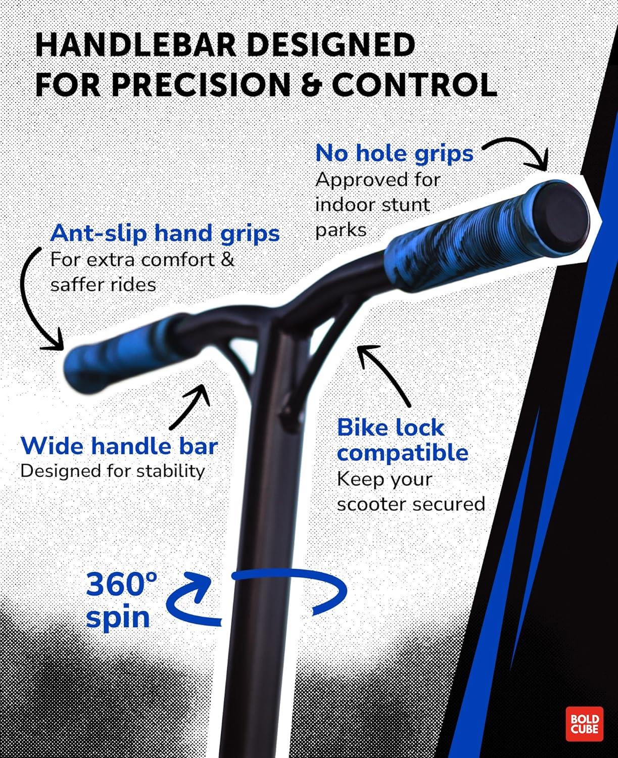 Boldcube Deluxe Stunt Scooter - Blue Night