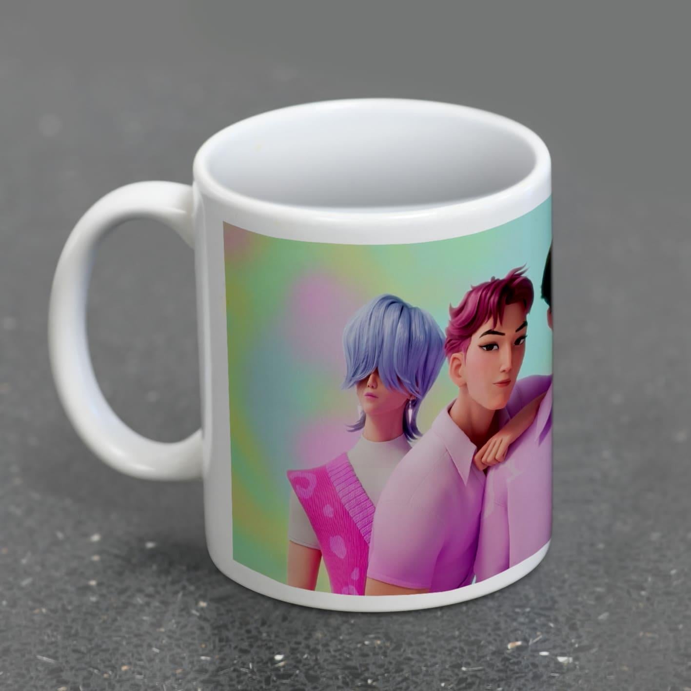 KPop Demon Hunters (SAJA Boys) White Pod Mug