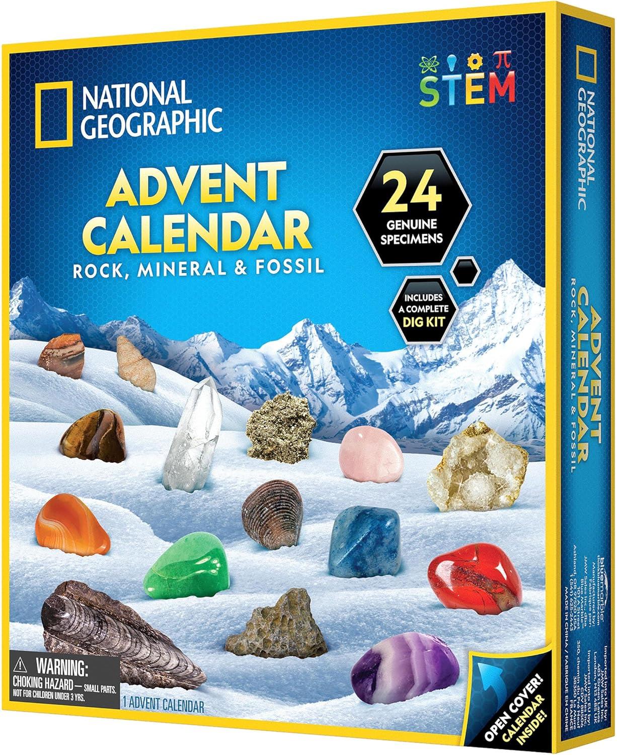 National Geographic Rock Minerals & Fossil Advent Calendar