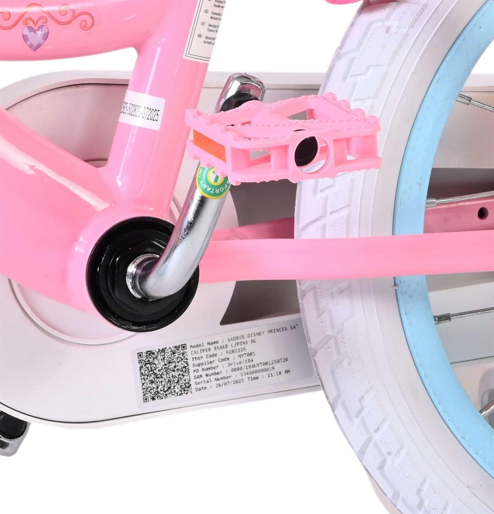Disney Princess Children's 16 Inch Bike - Pink