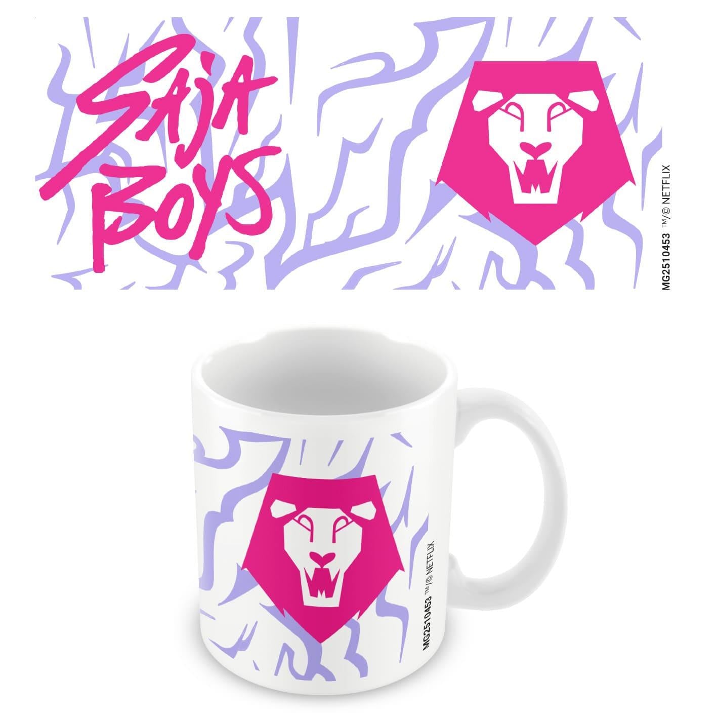KPop Demon Hunters SAJA Boys Logo White Pod Mug