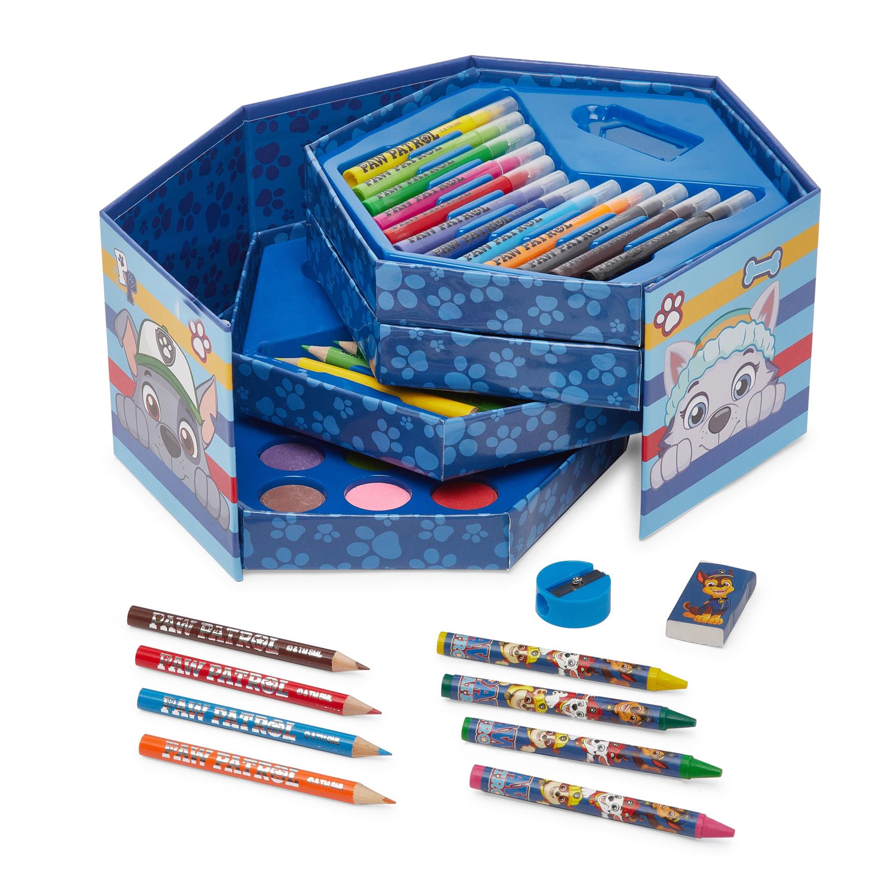 Paw Patrol Deluxe 52-Piece Hexagonal Art Set
