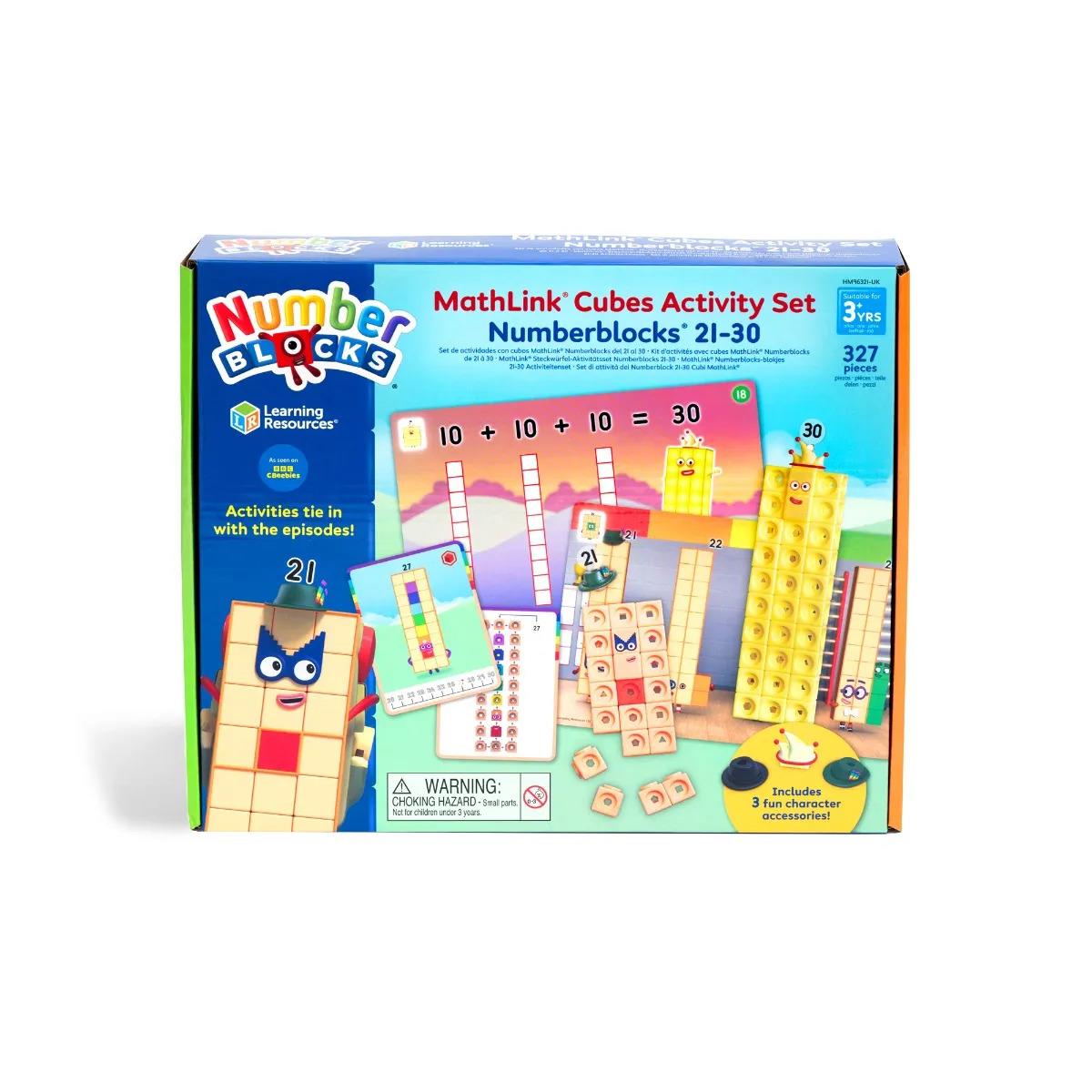 Learning Resources Numberblocks MathLink Cubes  21-30 Activity Set