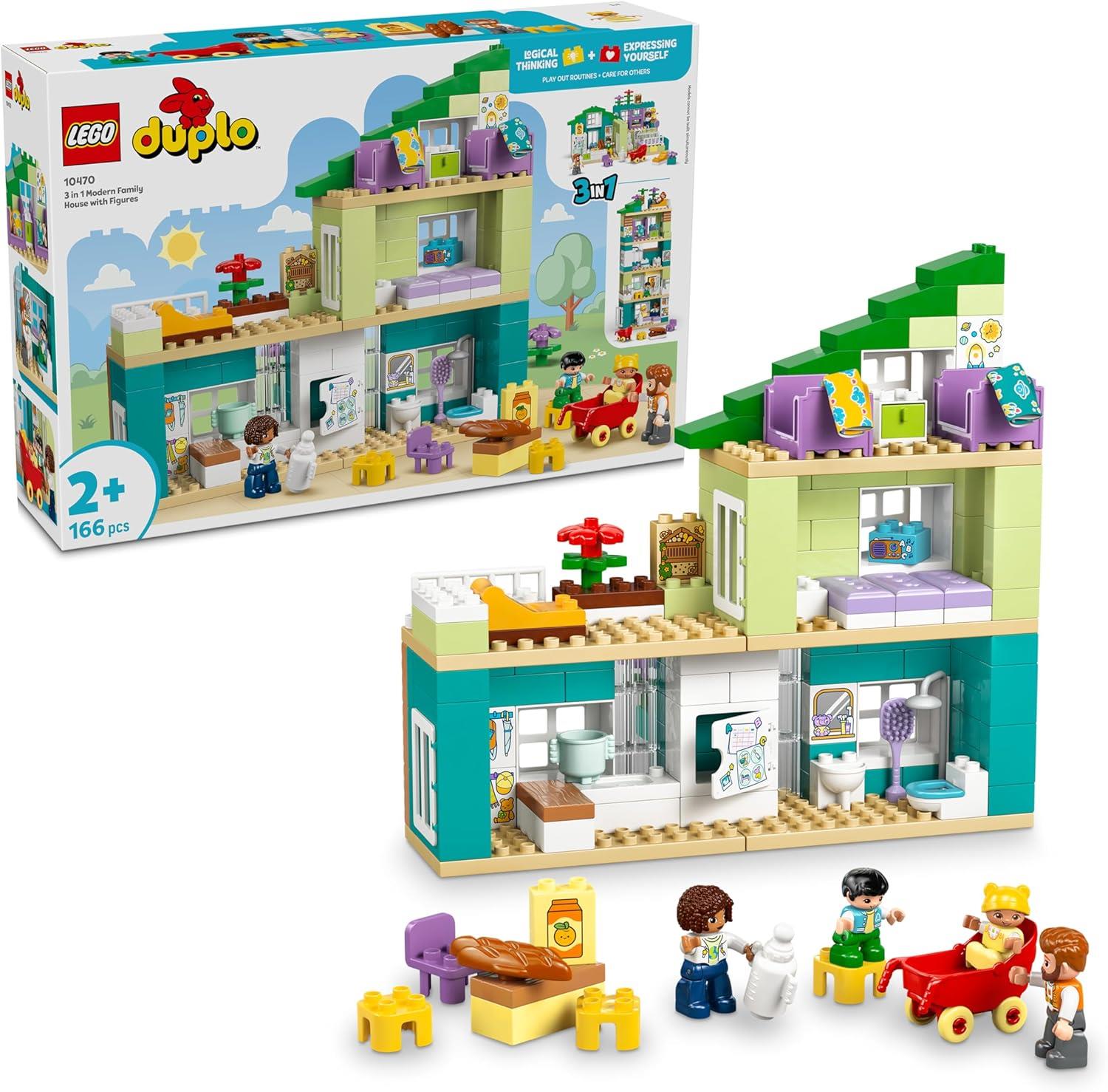 LEGO Duplo 3 in 1 Modern Family House with Figures 10470