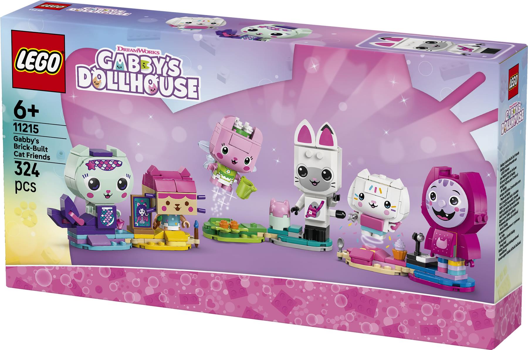 LEGO Gabbys Dollhouse Gabby's Brick-Built Cat Friends 11215