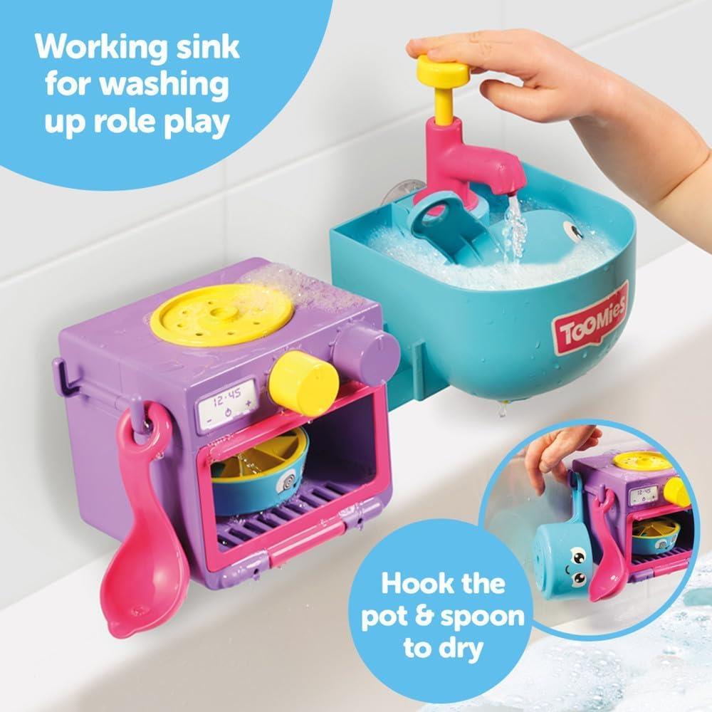 Toomies Bubble & Bake Bathtime Kitchen Bath Toy
