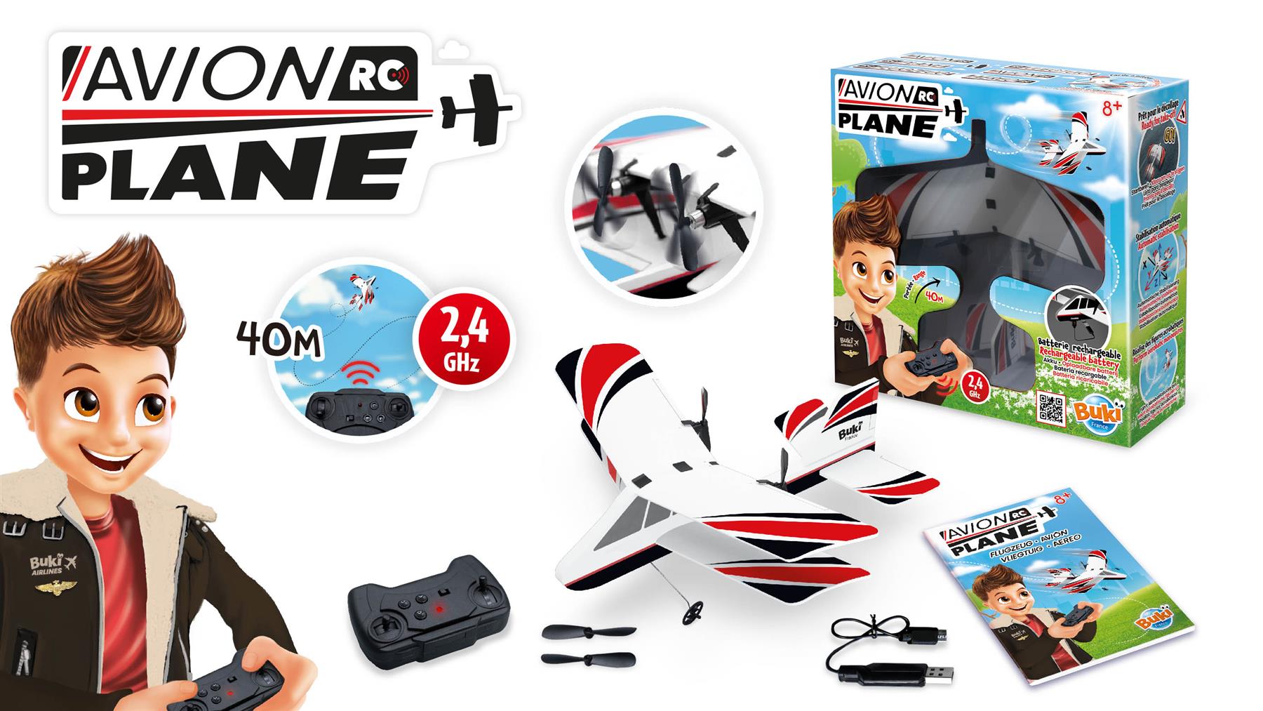 Buki France Avion Remote Control Plane