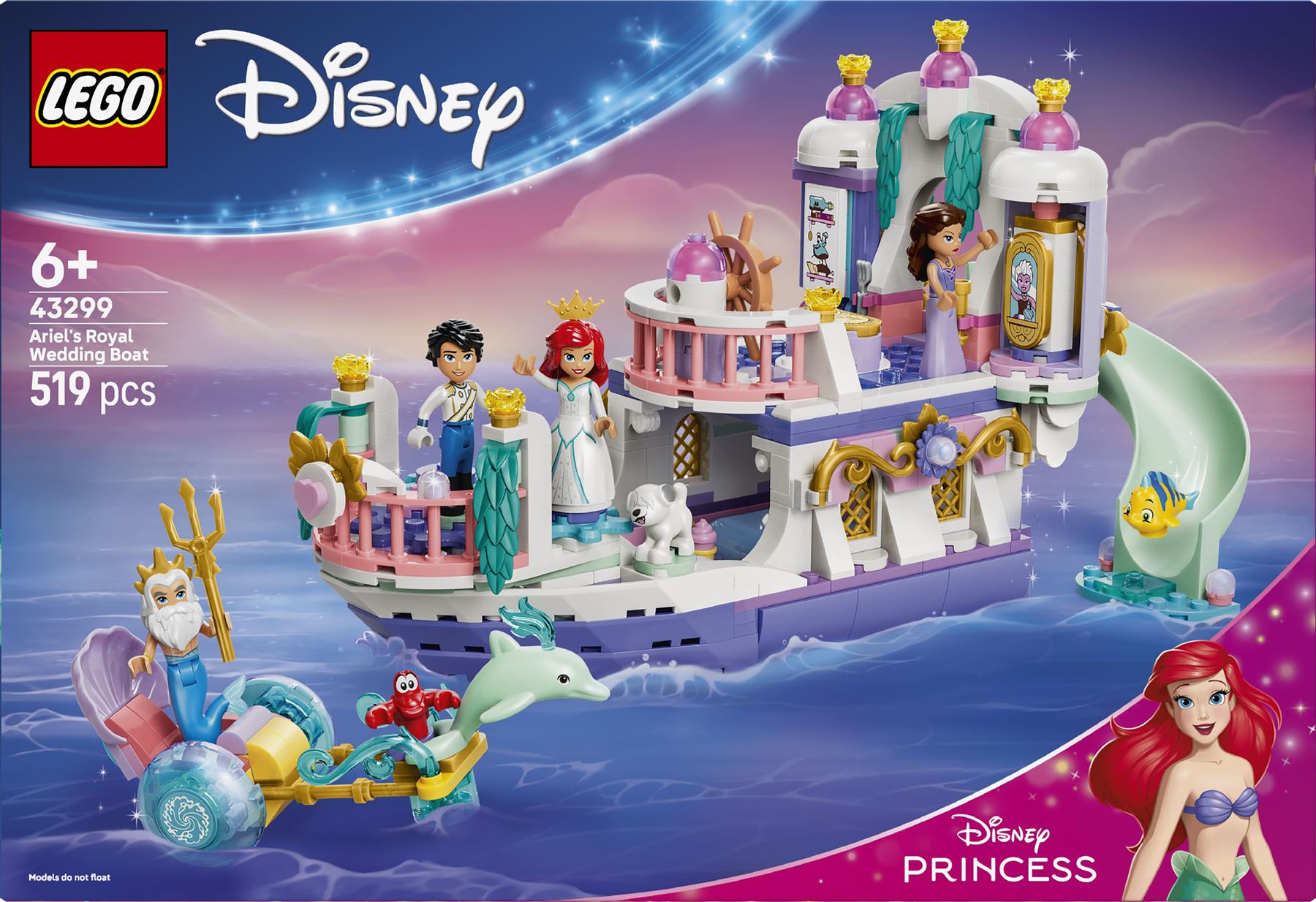 LEGO Disney Ariel's Royal Wedding Boat 43299