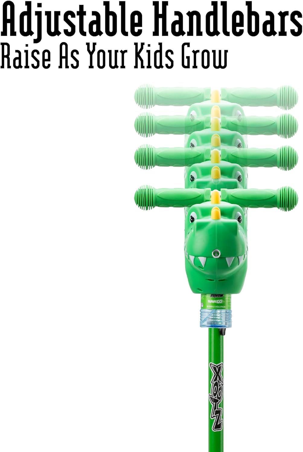Xootz Bubble Go Dinosaur Tri-Scooter - Green