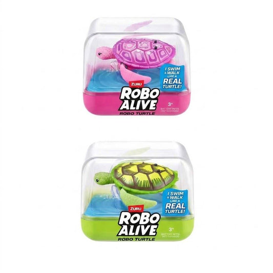 Zuru Robo Alive Turtle 2 Pack - Green & Pink
