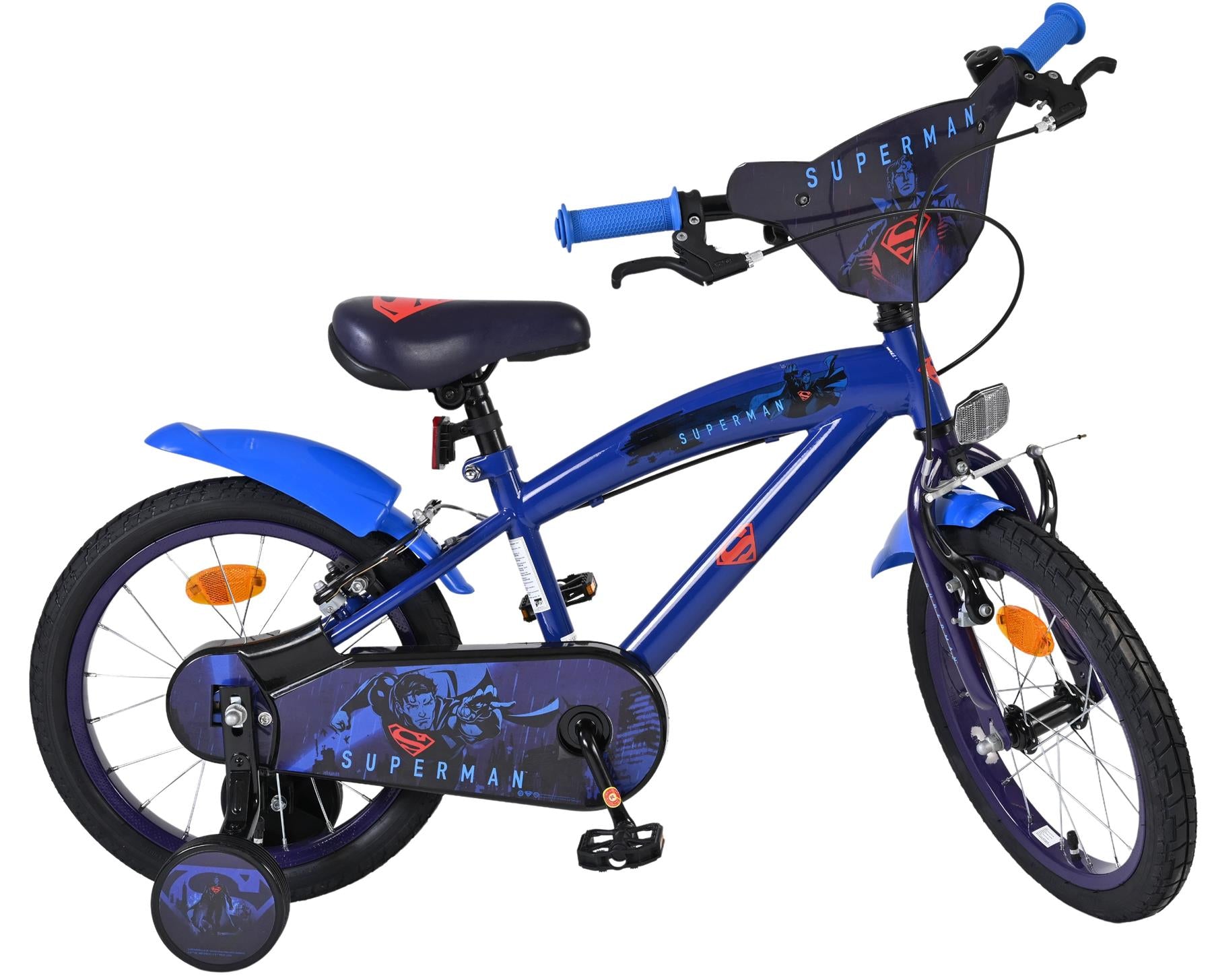 Superman Children's 16 Inch Bike - Blue