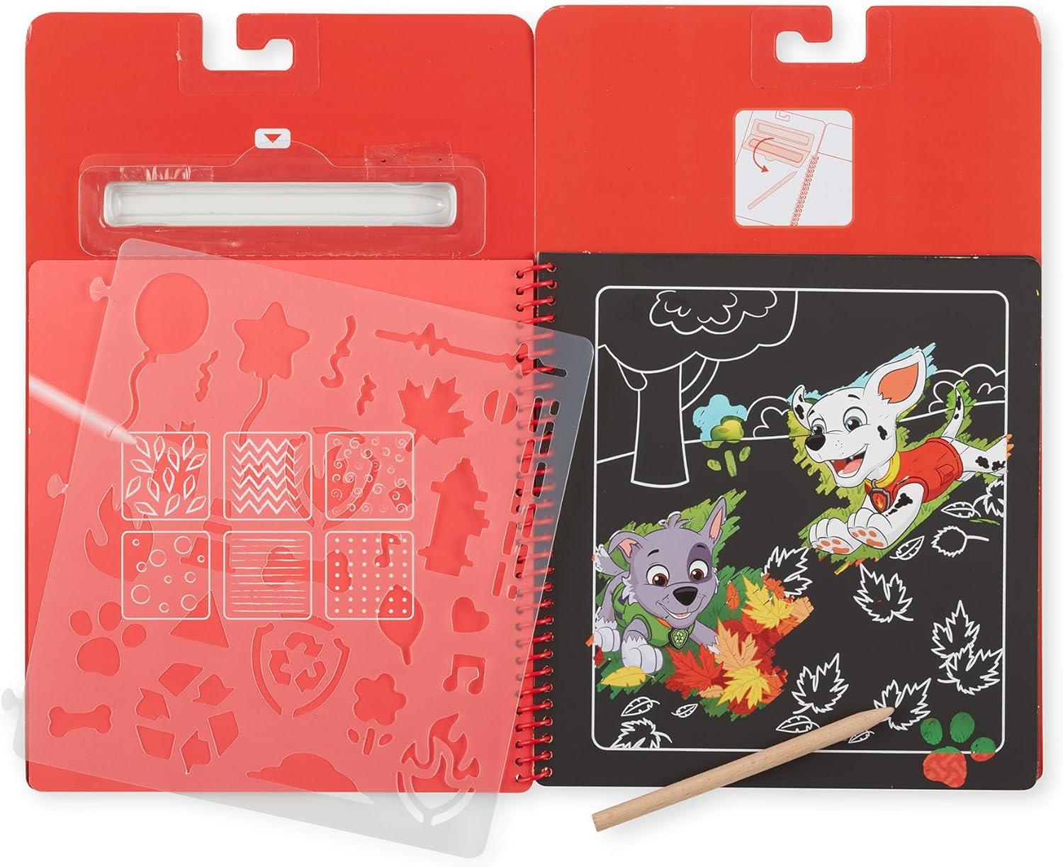Melissa and Doug Paw Patrol Scratch Art Pad Marshall