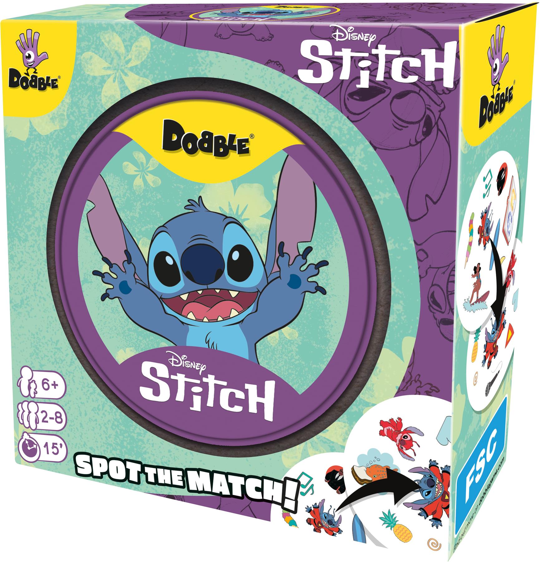 Disney Stitch Dobble Spot The Match Card Game