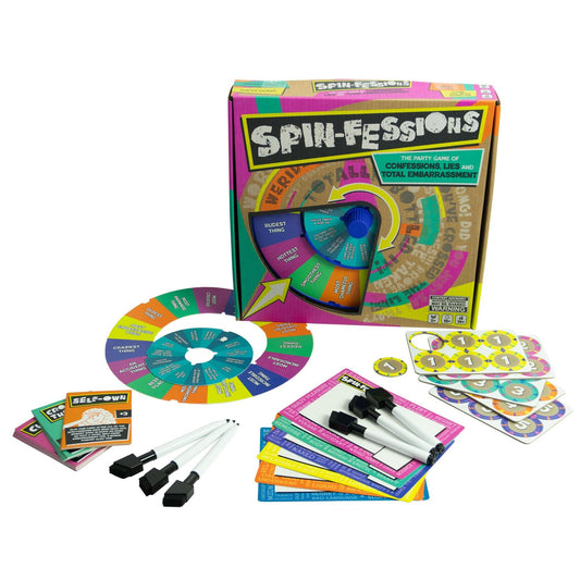 Tomy Spin Fessions front of box