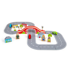 Bigjigs Figure of Eight Wood Roadway