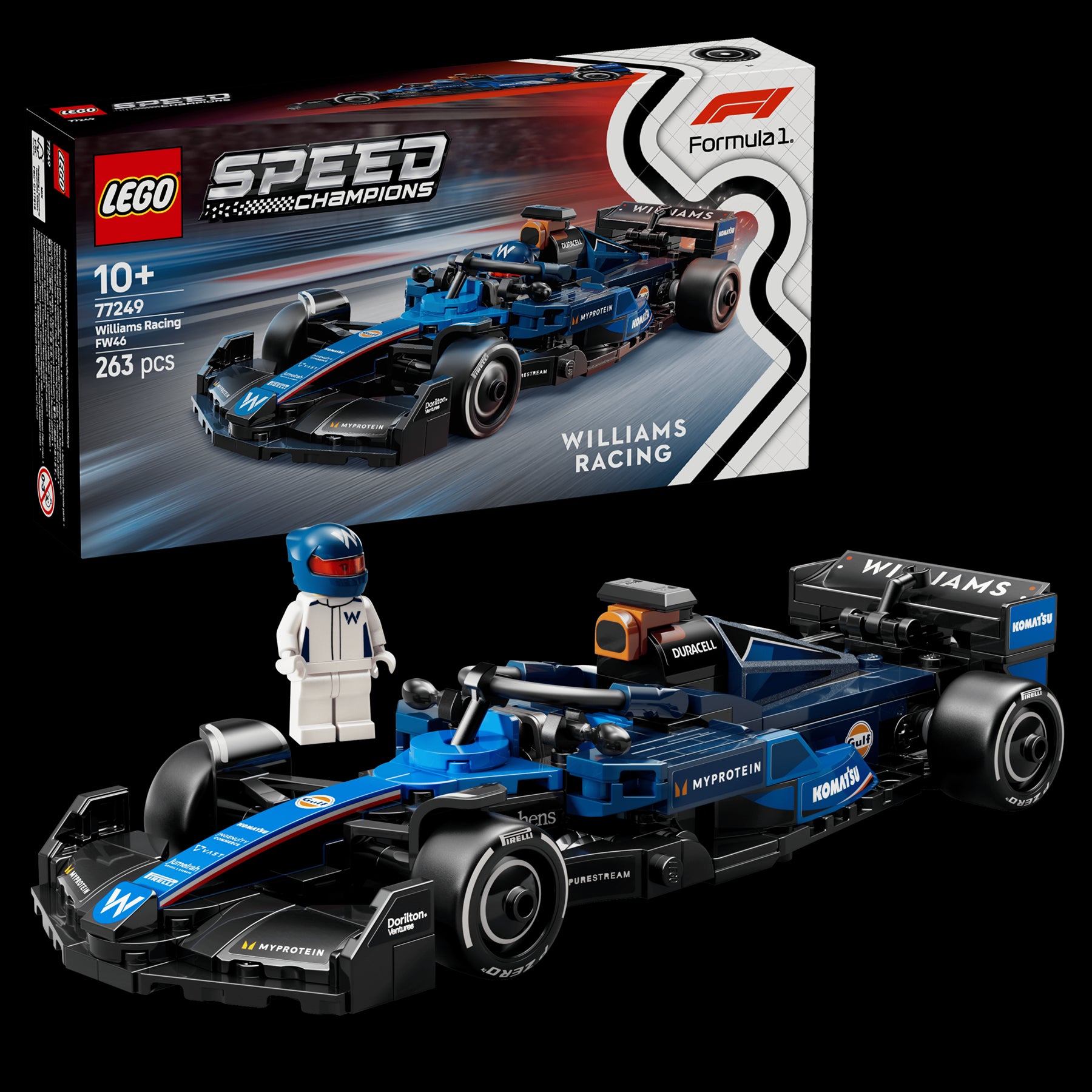 LEGO Speed Champions Williams Racing FW46 F1 Race Car 77249