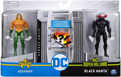 DC Comics 4 inch Aquaman and Black Manta Figures Battle Pack