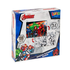 4 Assorted Licensed 100-Piece Puzzles - Avengers