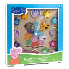 Peppa Pig Wooden Learning Clock