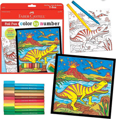 Faber Castell Foil Fun Paint by Number T-Rex kit