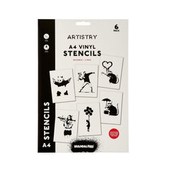 Artistry - 6pk A4 Stencil Art Pack