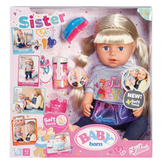Baby Born Soft Touch Blonde Sister 43cm Doll