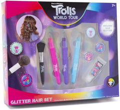 Trolls World Tour Glitter Hair Set