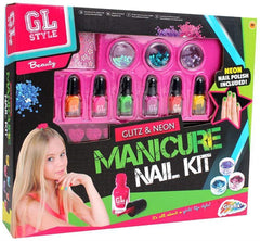 Grafix GL Style Glitz & Neon Manicure Nail Set