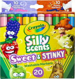 Crayola Silly Scents Sweet & Stinky Scented Markers