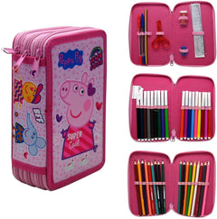 Peppa Pig 3 Tier Filled Pencil Case