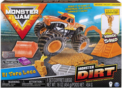 Monster Jam Kinetic Sand Dirt Deluxe Set El Toro Loco