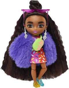 Barbie Extra Minis Fury Coat 5.5 inch Doll