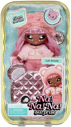 Na! Na! Na! Surprise 2in1 Pom Doll Glam Series 1 Cali Grizzly