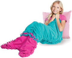 Make It Real Knot a Unicorn & Mermaid Blanket Set