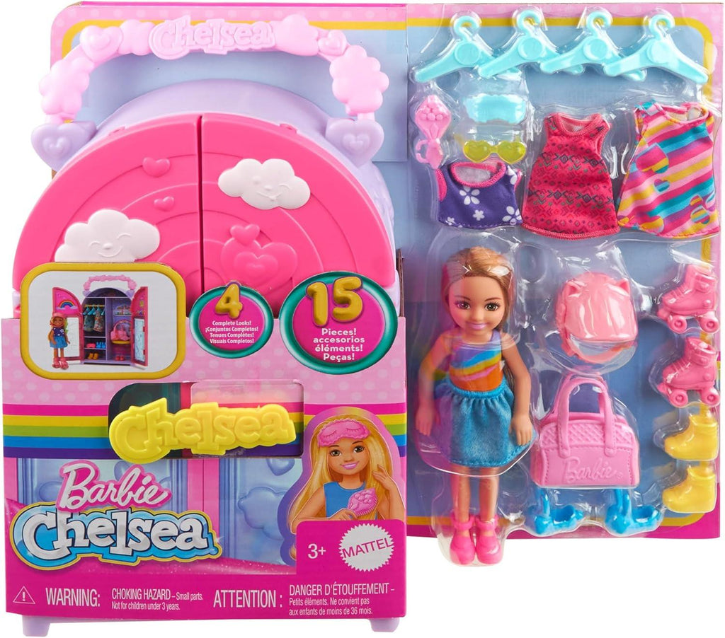 Barbie Chelsea Doll Closet Toy Playset With Clothes