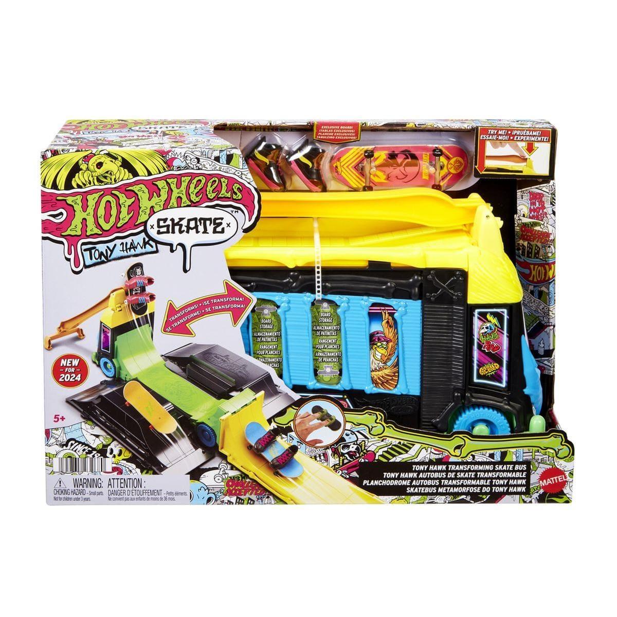 HAWK TONY ホットウィール TRANSFORMING Trucks Cars, - Bus Skate Transforming Hawk Tony Wheels Hot BUS SKATE ミニカー