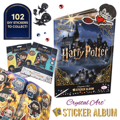 Harry Potter Crystal Art Sticker Album Starter Pack and 1 Sticker Pack Bundle