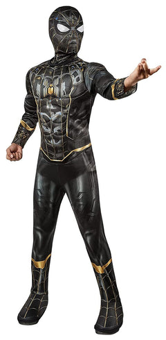 Spider-Man Black and Gold Deluxe Costume - Medium