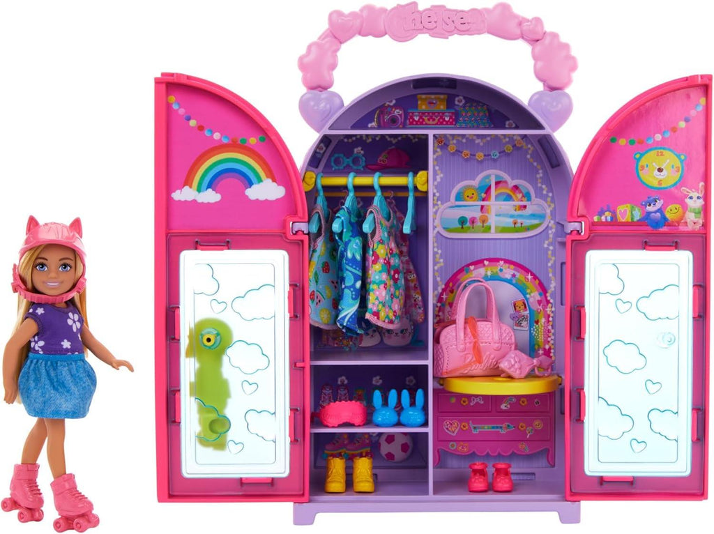 Barbie Chelsea Doll Closet Toy Playset With Clothes