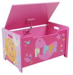Peppa Pig Deluxe Wooden Toy Box & Bench