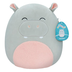 Original Squishmallows Harrison - 12 Inch Grey Hippo Plush