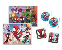 Clementoni Spidey and his Amazing Friends Edukit 4in1 Puzzle and Games Set