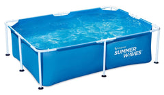Summer Waves 7ft Rectangular Metal Frame Pool