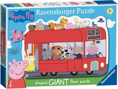Ravensburger Peppa Pig London Bus Shaped 24 Piece Giant Floor Puzzle