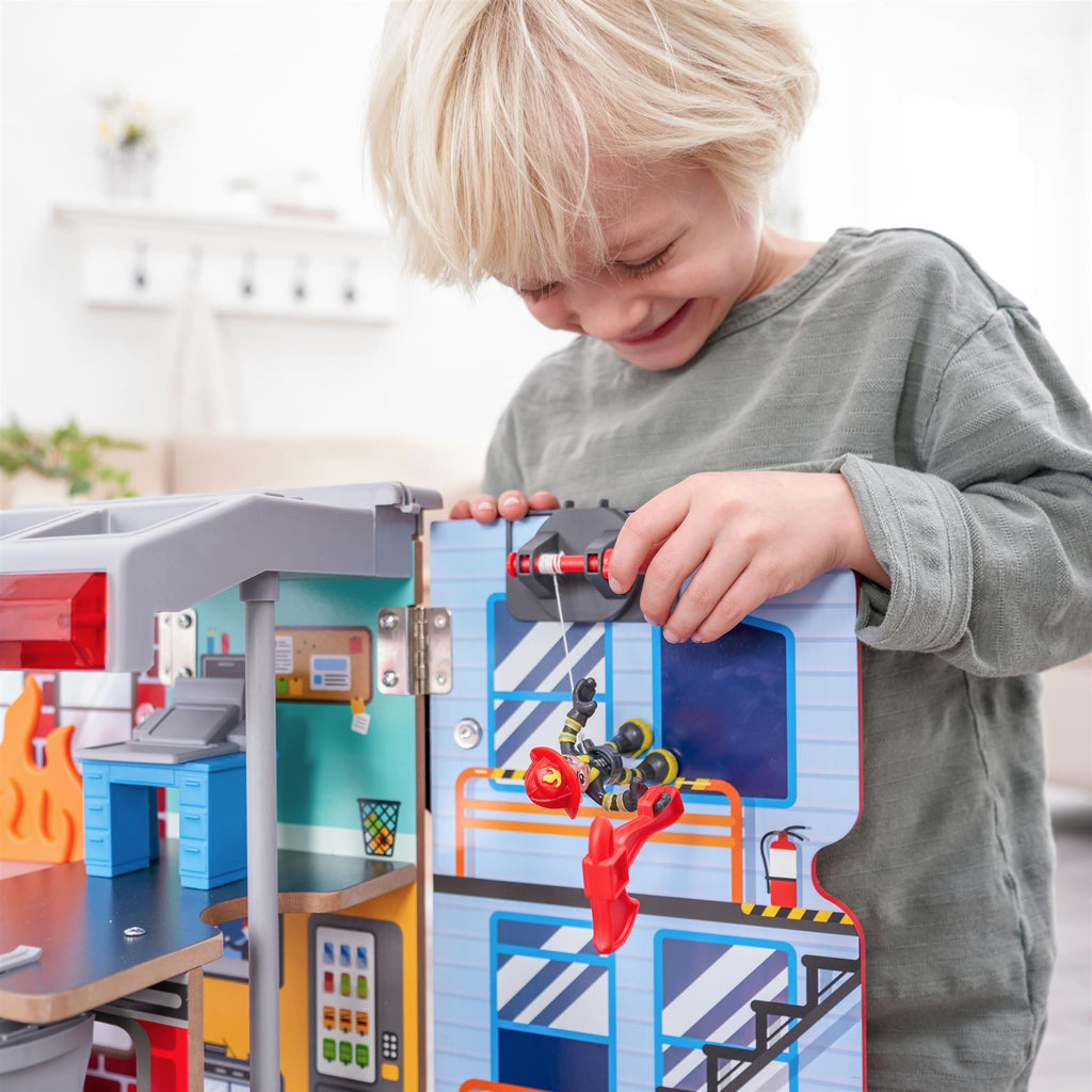 KidKraft Adventure Bound 2-in-1 Transforming Fire Truck Play Set