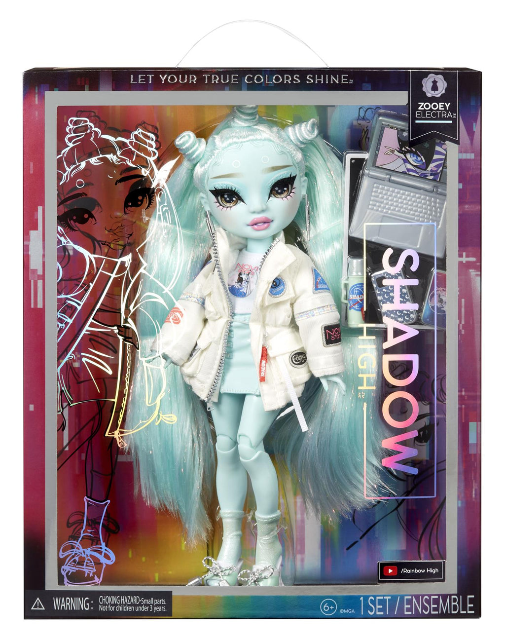Rainbow High Shadow High Zooey Electra Doll – BargainMax