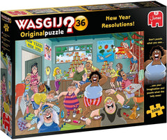 Wasgij Original 36 New Year Resolutions! 1000 Piece Puzzle