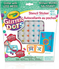 Crayola Glitter Dots Stencil Stickers