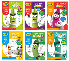 Crayola Wipe Clean Fun - Bundle of 6 Educational Books