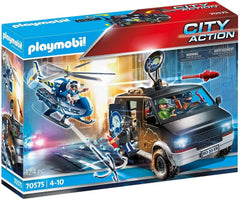 Playmobil City Action Police Helicopter Pursuit with Runaway Van 70575